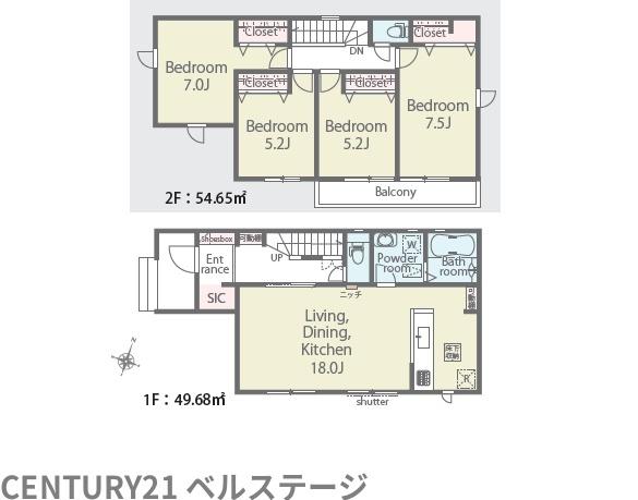 JR内房線　君津市人見　新築戸建1号棟