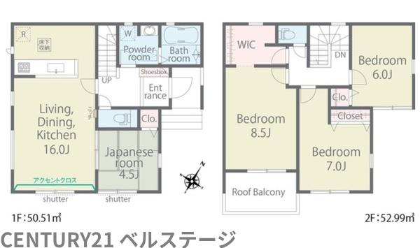 JR内房線　木更津市永井作　新築戸建　3号棟