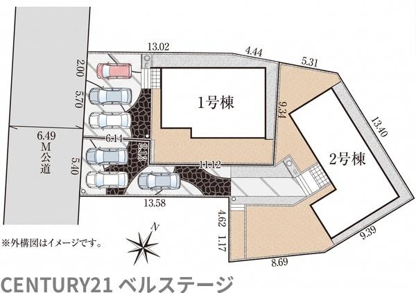 JR内房線　君津市外箕輪1丁目　新築戸建2号棟