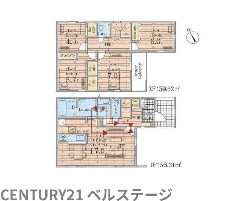 JR内房線　市原市青柳　新築戸建3号棟