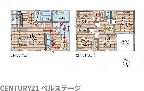 JR内房線　市原市青柳　新築戸建1号棟