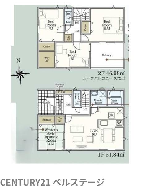 JR内房線　木更津市高柳　新築戸建3号棟