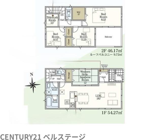JR内房線　木更津市高柳　新築戸建5号棟