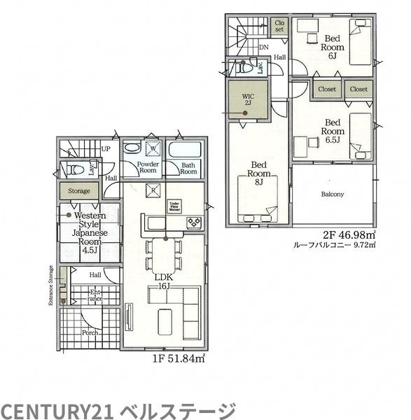 JR内房線　木更津市高柳　新築戸建3号棟