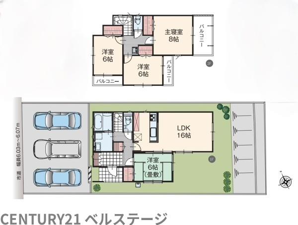 JR内房線　木更津市清見台東3丁目　新築戸建1号棟