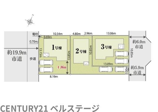 JR内房線　袖ケ浦市袖ケ浦駅前2丁目　新築戸建2号棟