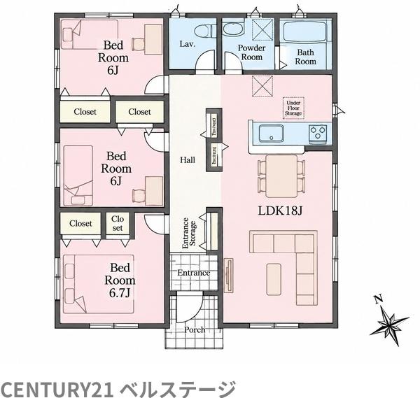 JR内房線　富津市下飯野　新築戸建1号棟