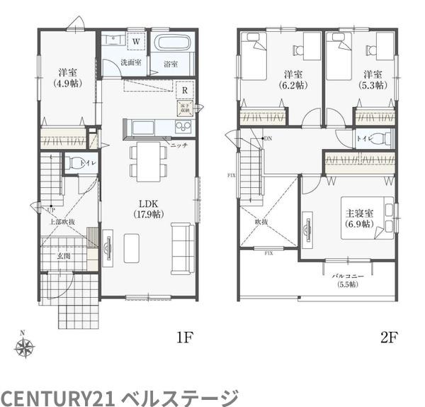 JR内房線　木更津市請西2丁目　新築戸建　2号棟