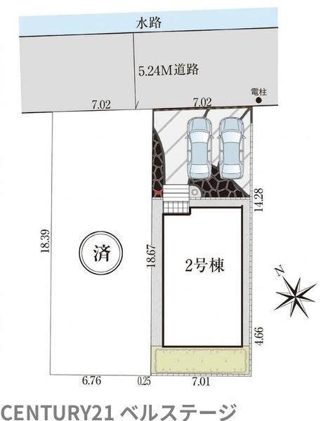 JR内房線　袖ケ浦市蔵波台7丁目　新築戸建2号棟