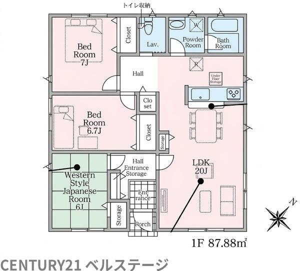 JR内房線　富津市青木　新築戸建1号棟