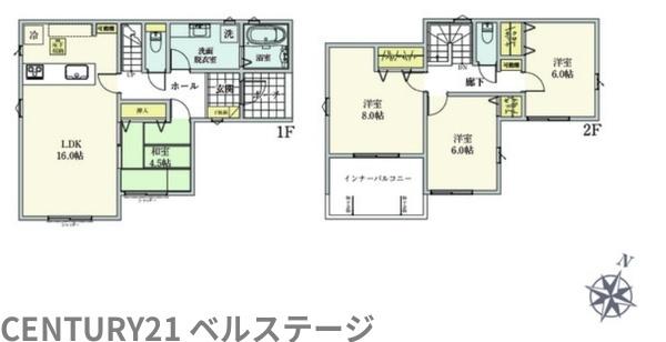JR内房線　袖ケ浦市袖ケ浦駅前2丁目　新築戸建3号棟
