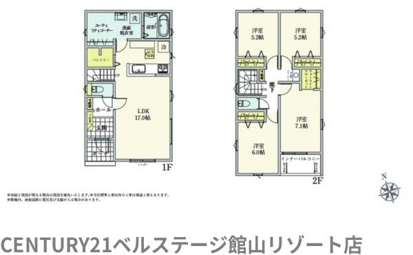 JR内房線　館山市北条　新築戸建6号棟