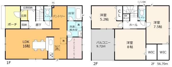 東近江市五個荘梁瀬町第2　1号棟