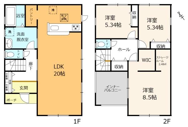 守山市今浜町2期　1号棟