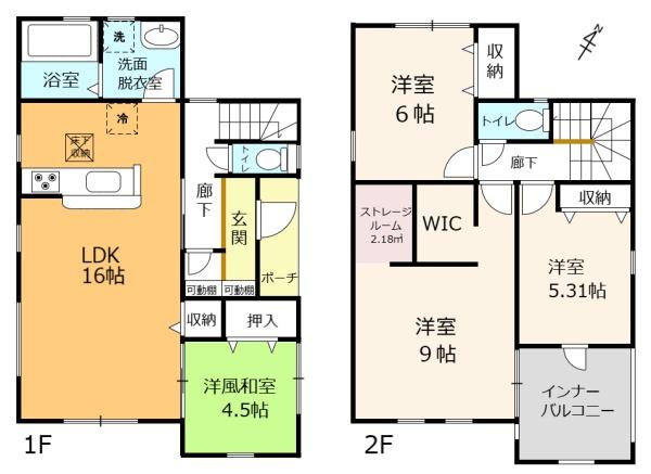 野洲市高木1期　2号棟