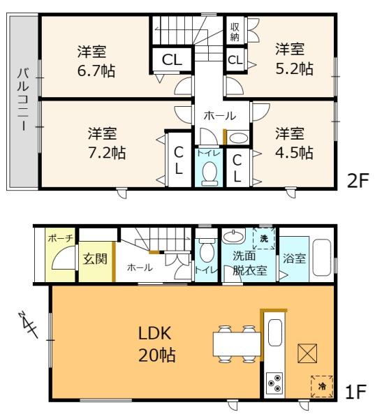 守山市金森町24-1期　2号棟