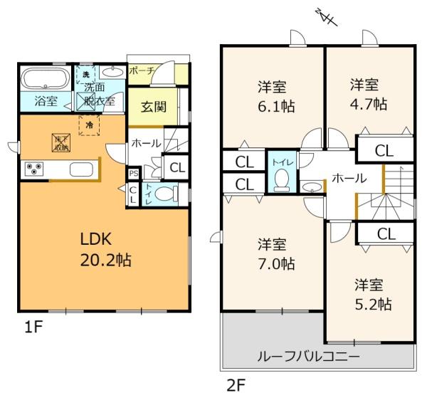 近江八幡市安土町常楽寺24-1期　3号棟