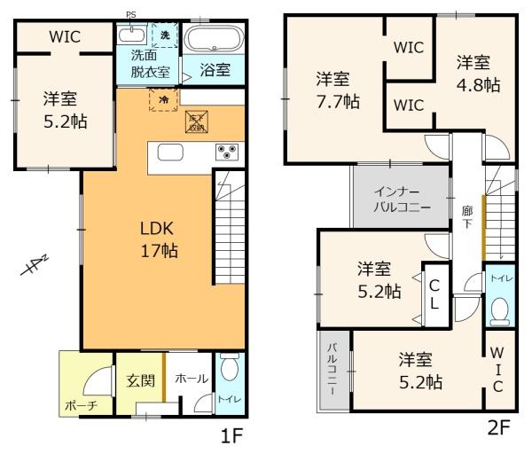 彦根市西今町1期　2号棟