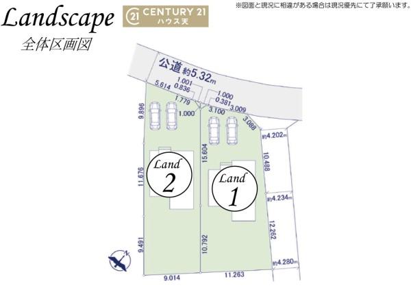 KIP比企郡嵐山町15期1号棟(全体区画図)