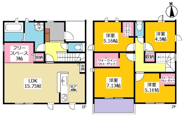 豊田市亀首町新築戸建全6棟2号棟