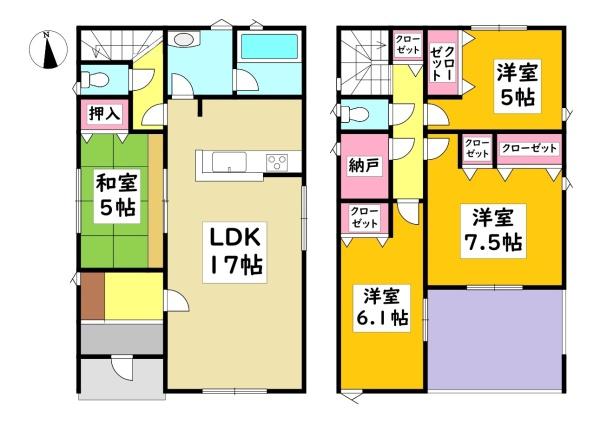 安城市堀内町新築戸建全5棟1号棟