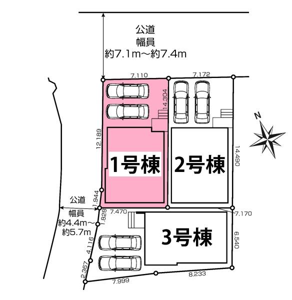 安城市東栄町新築戸建全3棟1号棟