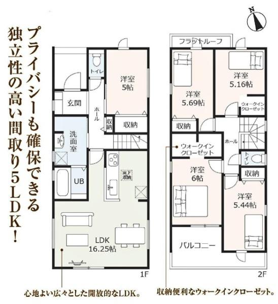 豊明市西川町新築戸建全6棟1号棟