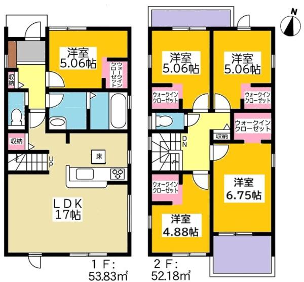 知立市上重原町新築戸建全5棟1号棟