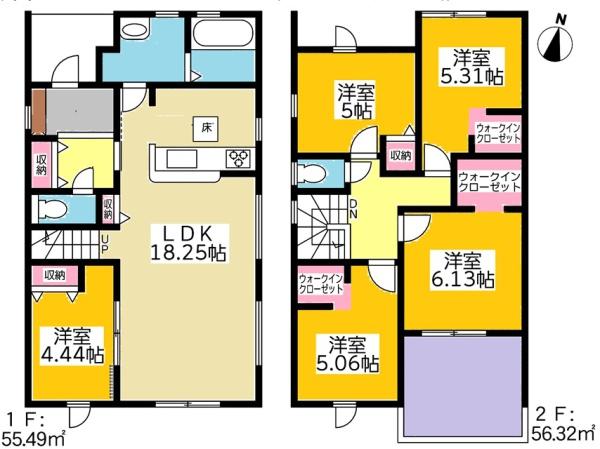 知立市上重原町新築戸建全5棟4号棟
