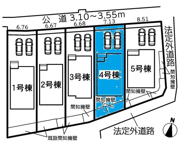 知立市上重原町新築戸建全5棟4号棟