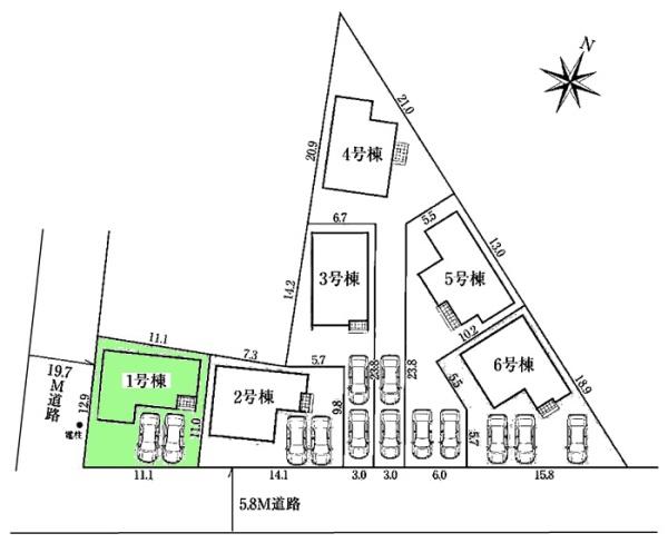 豊田市永覚新町新築戸建全6棟1号棟