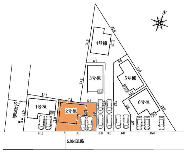 豊田市永覚新町新築戸建全6棟2号棟