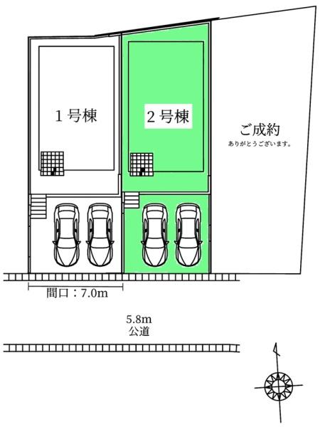 豊田市平芝町新築戸建全2棟2号棟