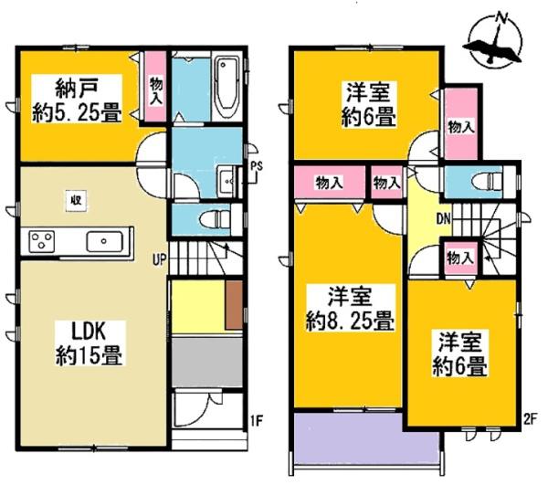 豊明市三崎町新築戸建全2棟1号棟