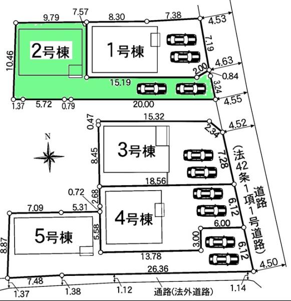 豊田市西岡町新築戸建全5棟2号棟