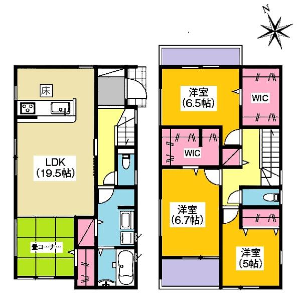 みよし市三好丘桜分譲戸建全2棟2号棟
