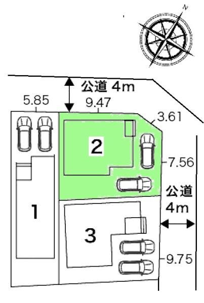 豊田市水源町新築戸建全3棟2号棟