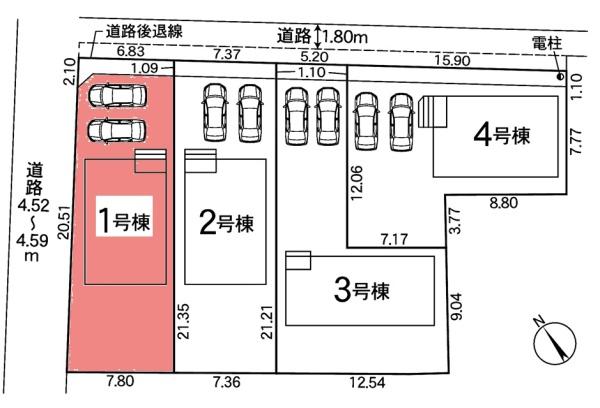安城市根崎町新築戸建全4棟1号棟