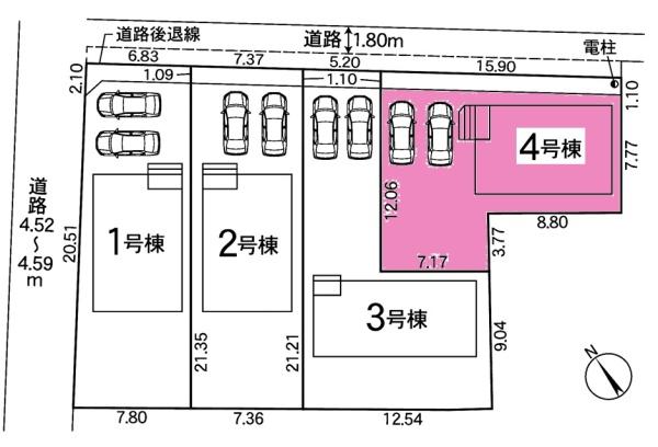 安城市根崎町新築戸建全4棟4号棟