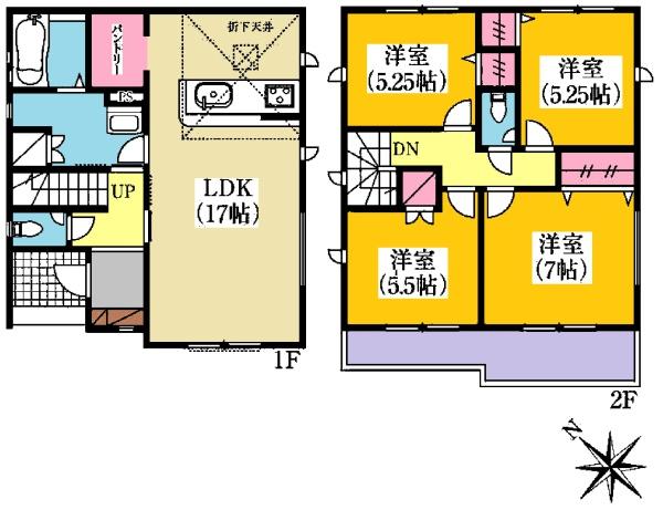 豊田市大島町新築戸建全3棟2号棟