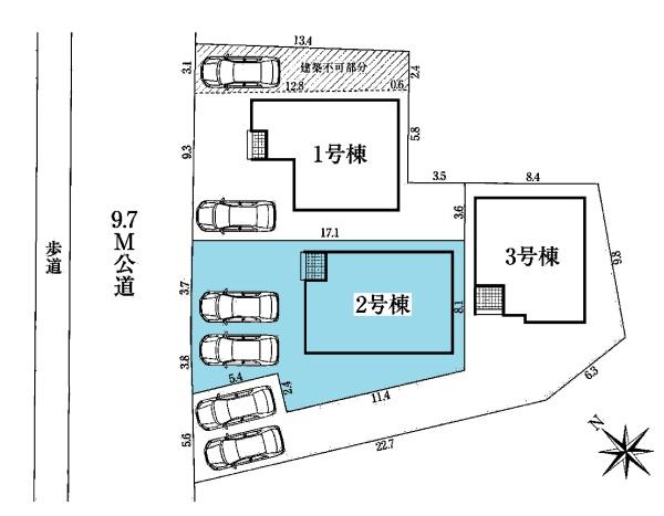 豊田市大島町新築戸建全3棟2号棟