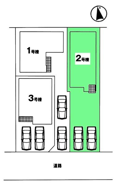 豊田市明和町新築戸建全3棟2号棟