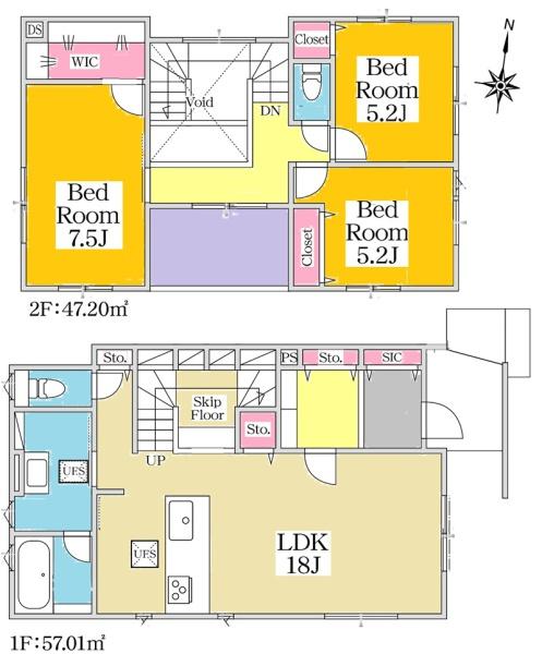 知立市昭和3丁目新築戸建全2棟2号棟