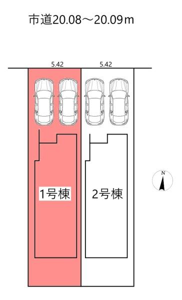 刈谷市中手町新築戸建全2棟1号棟