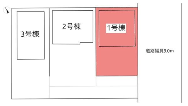 知立市牛田１丁目新築戸建全3棟1号棟