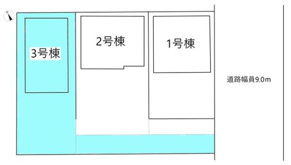 知立市牛田１丁目新築戸建全3棟3号棟