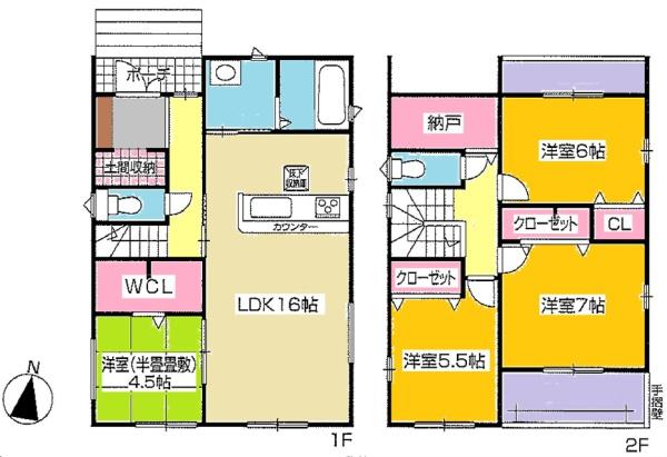 東海市中央町新築戸建全4棟2号棟