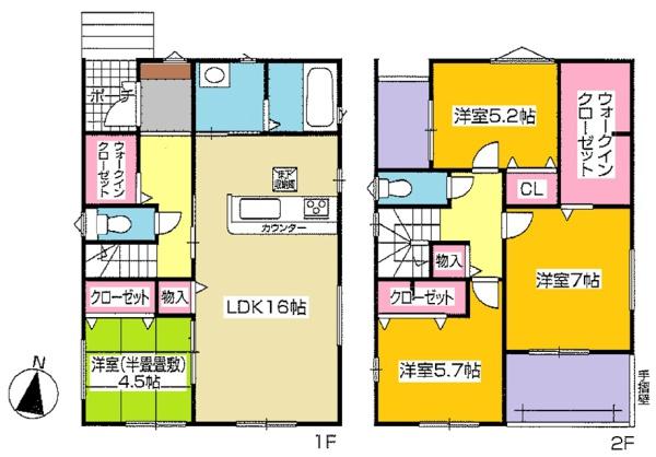東海市中央町新築戸建全4棟4号棟