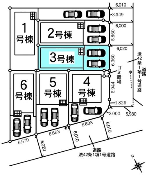 東海市富貴ノ台新築戸建全6棟3号棟