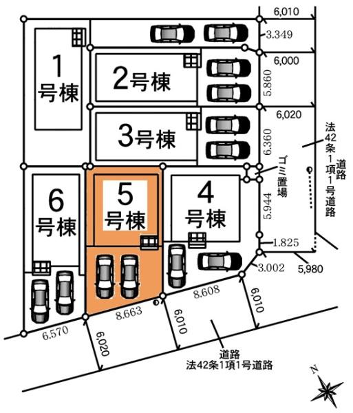 東海市富貴ノ台新築戸建全6棟5号棟